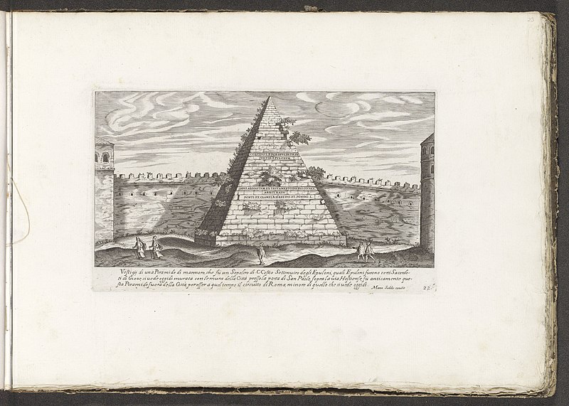 File:Piramide van Cestius Vestigi delle antichita di Roma, Tivoli, Pozzuolo et altri luochi (serietitel), BI-1924-263-23.jpg