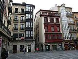 Placeta de Santiago, davant de la catedral de Bilbao.