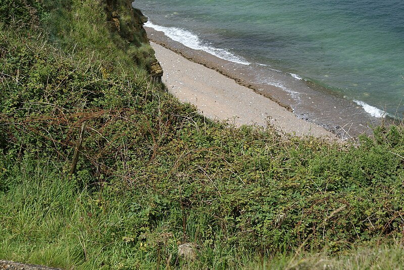 File:Pointe du Hoc Blick zum Strand.JPG