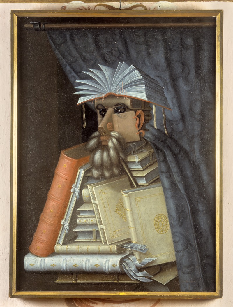 Porträtt. Karikatyr. Bibliotekarien. Guiseppe Arcimboldo - Skoklosters slott - 73759.tif