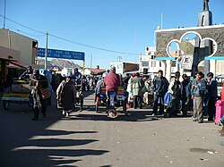 Grenzübergang in Desaguadero zu Peru