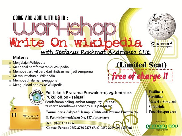 Workshop Wikipedia di Purwokerto