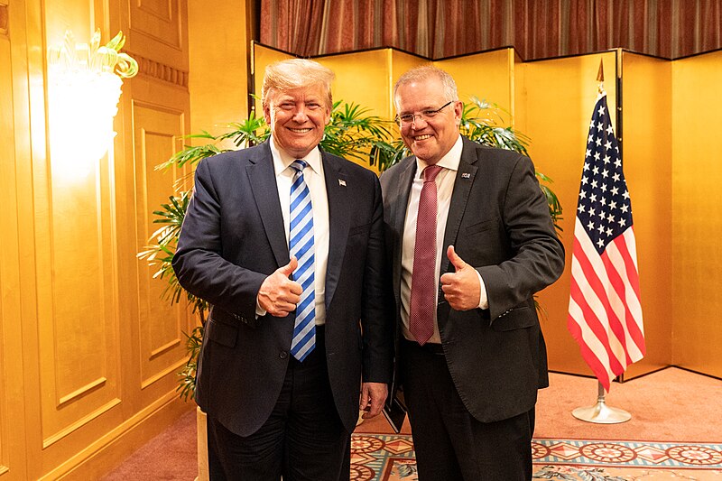 File:President Trump at a Working Dinner with Australia (48138086568).jpg