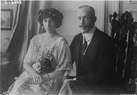 Вилхелм фон Вид и съпругата му София (ок. 1913)