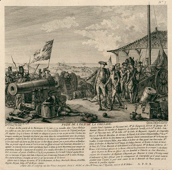 The capture of the island of Grenada by the troops of D'Estaing