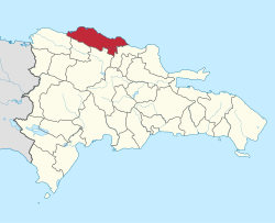 Location of the Puerto Plata Province