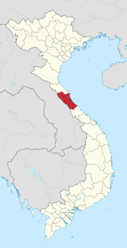 廣平省在越南的位置