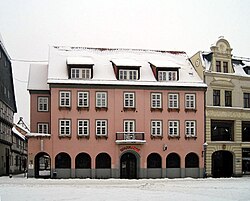 Harzsparkasse branch on Quedlinburg's market square, Markt 15