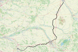 Spoorlijn Coolus - Sens op de kaart