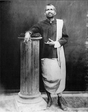 Photograph of Ramakrishna, taken on 10 December 1881 at the studio of "The Bengal Photographers" in Radhabazar, Calcutta (Kolkata).