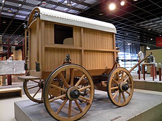 Reconstruction of a Roman traveling wagon richly decorated with bronze fittings, Romisch-Germanisches Museum, Cologne