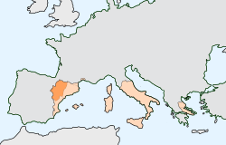 Локација Арагона у оквиру круне Арагона