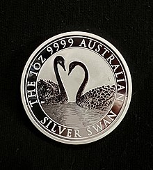 Reverse 2022 Australia 1 oz Silver Swan Perth Mint. Reverse 2022 Australia 1 oz Silver Swan Perth Mint.jpg