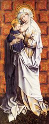 Robert Campin, Virgin and Child, c 1410, Frankfurt