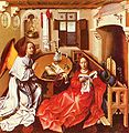 Robert Campin, The Merode Altarpiece, New York