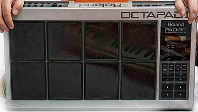 The Roland Octapad percussion/drum controller.
