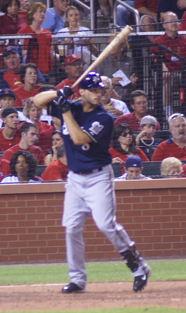 Braun batting in 2008