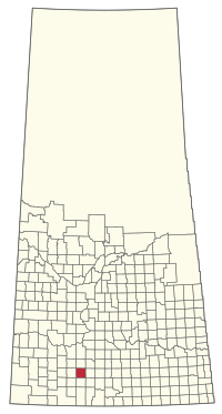 Location of the RM of Glen Bain No. 105 in Saskatchewan