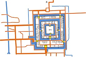 寒河江城の概観（『寒河江城古絵図』より作成）