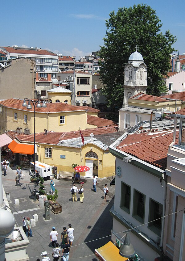 The small Church of St Euphemia that serves as the Greek Orthodox cathedral of the Metropolitan Diocese