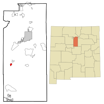 File:Santa Fe County New Mexico Incorporated and Unincorporated areas Madrid Highlighted.svg