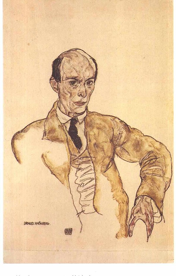Arnold Schoenberg by Egon Schiele, 1917
