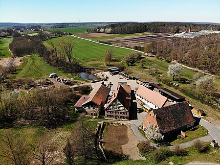 Schwadermühle (Cadolzburg) Luftaufnahme (2020)