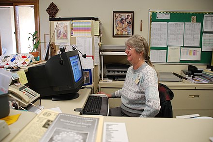 Secretary at work, 2007