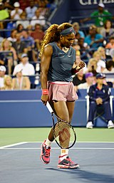 Serena Williams at the US Open. Serena Williams (9634013070).jpg