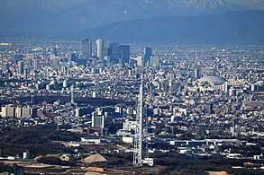 Nagoya and Seto Digital Tower from Mount Sanage (2016)