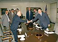 Meeting with US Secretary of Defence Caspar Weinberger at the Pentagon (15 October 1982)