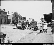 Sheridan Street scene in the early twentieth century; photograph by Dr Louis Gabriel