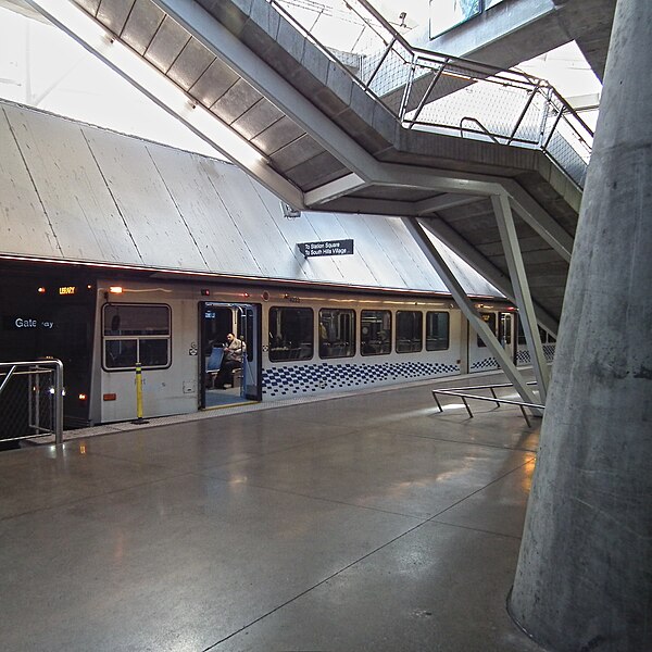 Silver Line car at Gateway