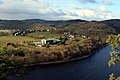 Čeština: Obec Smilovice při pohledu z národní přírodní rezervace Drbákov - Albertovy skály v okrese Příbram, Česko English: Smilovice village from national nature reserve Drbákov - Albertovy skály in Příbram District, Czech Republic Camera location 49° 43′ 27.13″ N, 14° 22′ 04.33″ E    View all coordinates using: OpenStreetMap