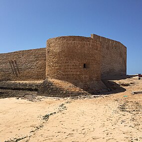 Castelo de Aguz, construído pelos portugueses no início do século XVI
