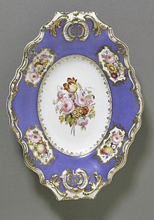 Dish, 1831, manufactured by Spode Ceramic Works V&A Museum no. 566A-1902 Spode.jpg