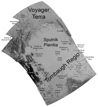 <span class="mw-page-title-main">Sputnik Planitia</span> High-albedo ice-covered basin on Pluto