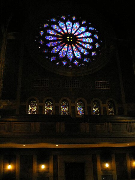 File:StBartsStainedGlassBalcony.JPG