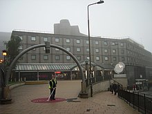 St James Shopping Centre - main entrance on Leith Street (now demolished) St James' Centre, Edinburgh - geograph.org.uk - 261410.jpg