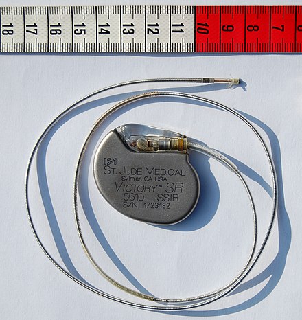 Artificial pacemaker, a Class III device in the United States
