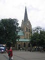 Kerk bij het stadsplein