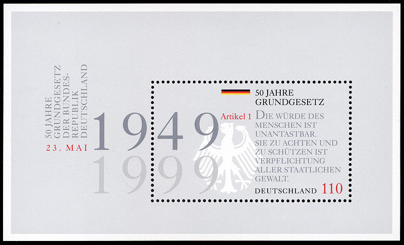 File:Stamp Germany 1999 Block48 Grundgesetz.jpg