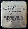 Stolperstein für Wanda Überberg (Brücker Mauspfad)