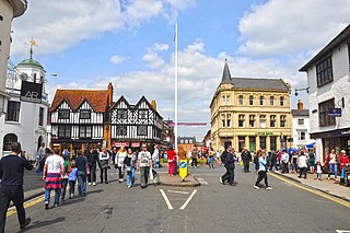 Stratford-upon-Avon Town in Warwickshire, England