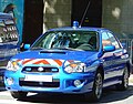 Автомобиль Subaru Impreza с синей окраской