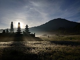Sunrise at Gubug Temple