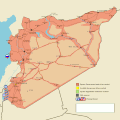 Image 45Territorial changes of the Syrian Civil War, October 2011 – March 2019. (from 2010s)