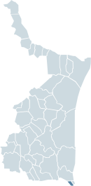 Location of Tampico within Tamaulipas
