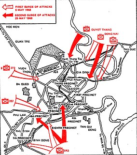 <span class="mw-page-title-main">May offensive</span> Second phase of the 1968 Tet Offensive during the Vietnam War