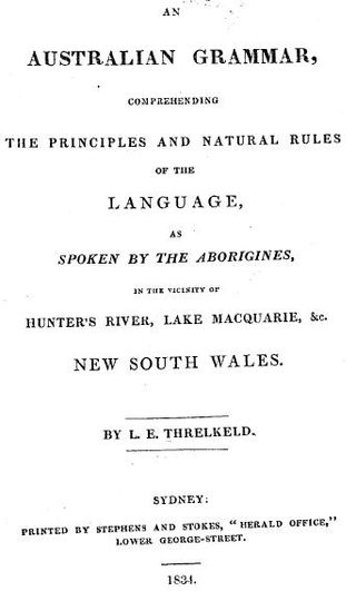 <i>An Australian Grammar</i> Book by Lancelot Edward Threlkeld